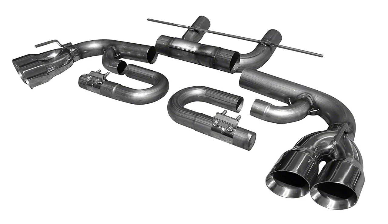 Solo Performance Camaro Muffler Delete AxleBack Exhaust with Polished