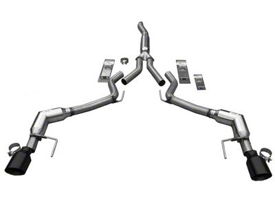 Solo Performance Cat-Back Exhaust with Black Tips (15-23 Mustang EcoBoost Fastback w/o Active Exhaust)