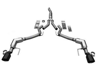 Solo Performance Cat-Back Exhaust with Black Tips (15-23 Mustang EcoBoost Fastback w/o Active Exhaust)