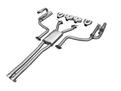 Solo Performance Mach-XV-CH Cat-Back Exhaust with Square Polished Tips (15-23 3.6L Challenger)