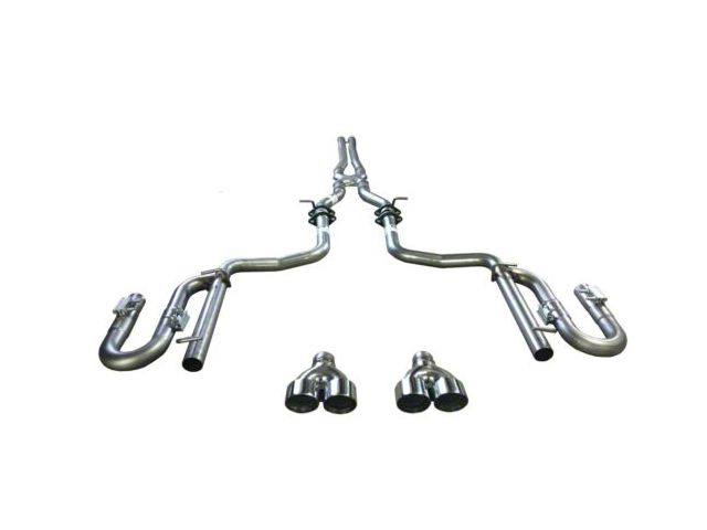Solo Performance Street Race Cat-Back Exhaust with Round Polished Tips (15-23 3.6L Challenger)