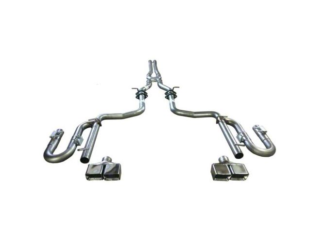 Solo Performance Street Race Cat-Back Exhaust with Square Polished Tips (15-23 3.6L Challenger)