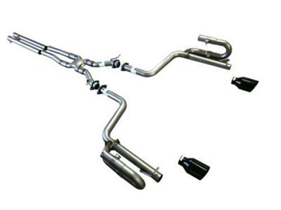 Solo Performance Super Track Pack Race Cat-Back Exhaust with Black Tips (15-23 3.6L Charger)