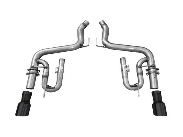 Solo Performance Muffler Delete Axle-Back Exhaust with Black Tips (15-17 Mustang GT Fastback)