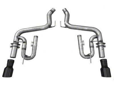 Solo Performance Muffler Delete Axle-Back Exhaust with Black Tips (15-17 Mustang GT Fastback)