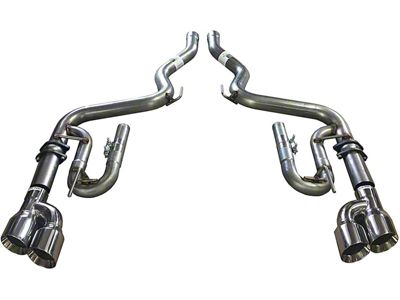 Solo Performance Axle-Back Exhaust with Polished Tips (18-23 Mustang GT Fastback w/o Active Exhaust)