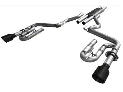 Solo Performance Cat-Back Exhaust with Black Tips (15-17 Mustang V6 Fastback)