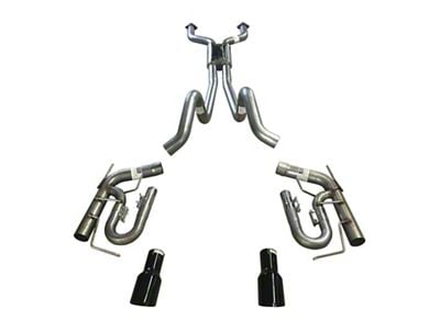 Solo Performance Mach Cat-Back Exhaust with Black Tips (11-14 Mustang GT)