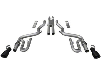 Solo Performance Mach Thunder Cat-Back Exhaust with Black Tips (15-17 Mustang GT Fastback)