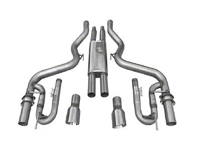 Solo Performance Mach XV Cat-Back Exhaust with Polished Tips (15-17 Mustang GT Fastback)