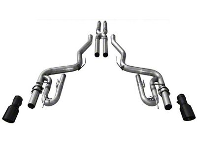 Solo Performance Street Race Cat-Back Exhaust with Black Tips (15-17 Mustang GT Fastback)