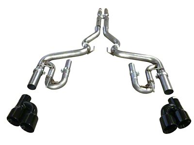 Solo Performance Street Race Cat-Back Exhaust with Black Tips (18-23 Mustang GT Fastback w/o Active Exhaust)