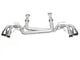Soul Performance Non-Valved Cat-Back Exhaust System with Straight Cut Brushed Tips (20-24 Corvette C8 w/o NPP Dual Mode Exhaust, Excluding Z06)