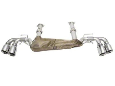 Soul Performance Non-Valved Cat-Back Exhaust System with Straight Cut Jet-Hot Matte Black Tips (20-25 Corvette C8 w/o NPP Dual Mode Exhaust, Excluding Z06)