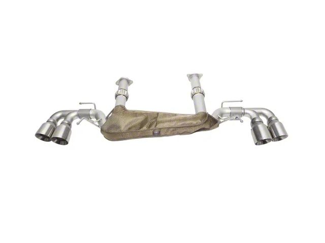 Soul Performance Non-Valved Cat-Back Exhaust System with Slash Cut Brushed Tips (20-24 Corvette C8 w/o NPP Dual Mode Exhaust, Excluding Z06)