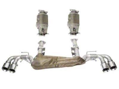 Soul Performance Sport Cat-Back Exhaust System Package with Straight Cut Brushed Tips (20-24 Corvette C8 w/ NPP Dual Mode Exhaust, Excluding Z06)