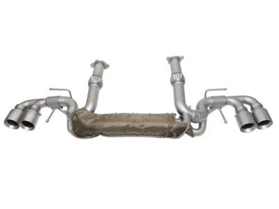 Soul Performance Valved Cat-Back Exhaust System with Straight Cut Jet-Hot Matte Black Tips (20-25 Corvette C8 w/ NPP Dual Mode Exhaust, Excluding Z06)