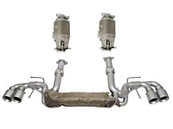 Soul Performance Valved Cat-Back Exhaust System Package with Straight Cut Brushed Tips (20-25 Corvette C8 w/ NPP Dual Mode Exhaust, Excluding Z06)