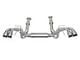 Soul Performance Valved Cat-Back Exhaust System Package with Straight Cut Polished Chrome Tips (20-24 Corvette C8 w/ NPP Dual Mode Exhaust, Excluding Z06)