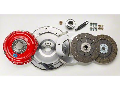 South Bend Clutch Stage 3 Street Dual Disc Ceramic Clutch Kit; 10-Spline (99-Mid 01 Mustang Cobra)