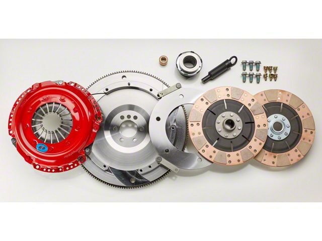 South Bend Clutch Stage 4 Competition Dual Disc Ceramic Clutch Kit; 26-Spline (11-17 Mustang GT)