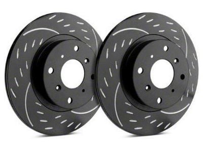 SP Performance Diamond Slot Rotors with Black ZRC Coated; Front Pair (16-24 Camaro LS & LT w/ Single Piston Front Calipers)