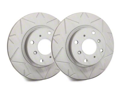 SP Performance Peak Series Slotted Rotors with Gray ZRC Coating; Front Pair (16-24 Camaro SS w/ 4-Piston Front Calipers)