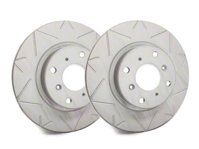 SP Performance Peak Series Slotted Rotors with Gray ZRC Coating; Rear Pair (10-15 Camaro SS; 12-24 Camaro ZL1)