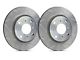 SP Performance Peak Series Slotted Rotors with Silver ZRC Coated; Front Pair (16-24 Camaro SS w/ 4-Piston Front Calipers)