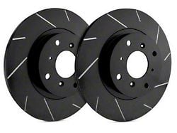 SP Performance Slotted Rotors with Black ZRC Coating; Rear Pair (16-24 Camaro LS, LT)