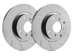 SP Performance Slotted Rotors with Black ZRC Coated; Rear Pair (16-24 Camaro SS w/ 4-Piston Front Calipers)