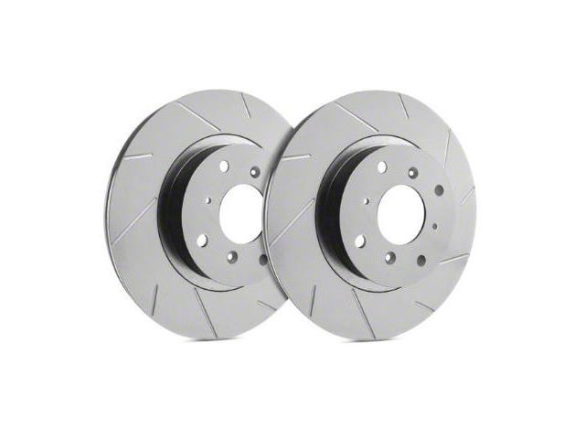 SP Performance Slotted Rotors with Gray ZRC Coating; Front Pair (10-15 V6 Camaro)
