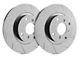 SP Performance Slotted Rotors with Gray ZRC Coating; Front Pair (10-15 V6 Camaro)