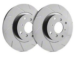 SP Performance Slotted Rotors with Gray ZRC Coating; Front Pair (16-24 Camaro LS & LT w/ 4-Piston Front Calipers; 20-24 Camaro LT1)