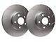 SP Performance Slotted Rotors with Silver ZRC Coated; Front Pair (16-24 Camaro SS w/ 4-Piston Front Calipers)