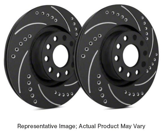 SP Performance Challenger Cross-Drilled and Slotted Rotors