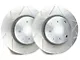 SP Performance Peak Series Slotted Rotors with Silver Zinc Plating; Rear Pair (09-23 Challenger GT, R/T, T/A; 11-23 Challenger SE, SXT w/ Dual Piston Front Calipers)