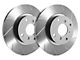 SP Performance Slotted Rotors with Gray ZRC Coating; Rear Pair (09-23 Challenger GT, R/T, T/A; 11-23 Challenger SE, SXT w/ Dual Piston Front Calipers)