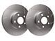 SP Performance Slotted Rotors with Silver Zinc Plating; Front Pair (09-23 Challenger GT, R/T, T/A; 11-23 Challenger SE, SXT w/ Dual Piston Front Calipers)