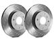 SP Performance Diamond Slot Rotors with Gray ZRC Coating; Rear Pair (06-14 Charger w/ Dual Piston Front Calipers; 15-17 Charger Daytona, R/T, AWD SE, AWD SXT; 18-23 Charger w/ Dual Piston Front Calipers)