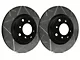 SP Performance Peak Series Slotted Rotors with Black Zinc Plating; Front Pair (06-14 Charger SRT8; 15-17 Charger Scat Pack; 2017 Charger R/T 392; 18-23 Charger w/ 4-Piston Front Calipers)