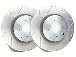 SP Performance Peak Series Slotted Rotors with Silver Zinc Plating; Front Pair (06-14 Charger SRT8; 15-17 Charger Scat Pack; 2017 Charger R/T 392; 18-23 Charger w/ 4-Piston Front Calipers)
