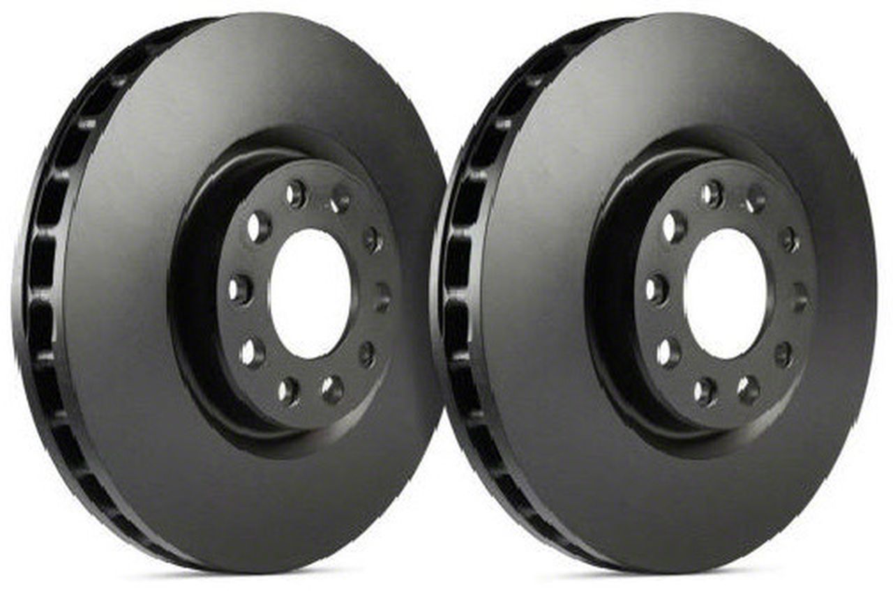 SP Performance Charger Premium Rotors with Black Zinc Plating; Front