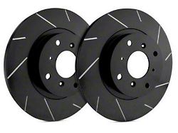SP Performance Slotted Rotors with Black Zinc Coating; Rear Pair (06-14 Charger w/ Dual Piston Front Calipers; 15-17 Charger Daytona, R/T, AWD SE, AWD SXT; 18-23 Charger w/ Dual Piston Front Calipers)