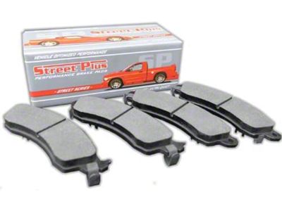 SP Performance Street Plus Semi-Metallic Brake Pads; Front Pair (06-18 V6 Charger w/ Vented Brake Rotors; 12-18 5.7L HEMI Charger w/ Solid Rear Rotors)