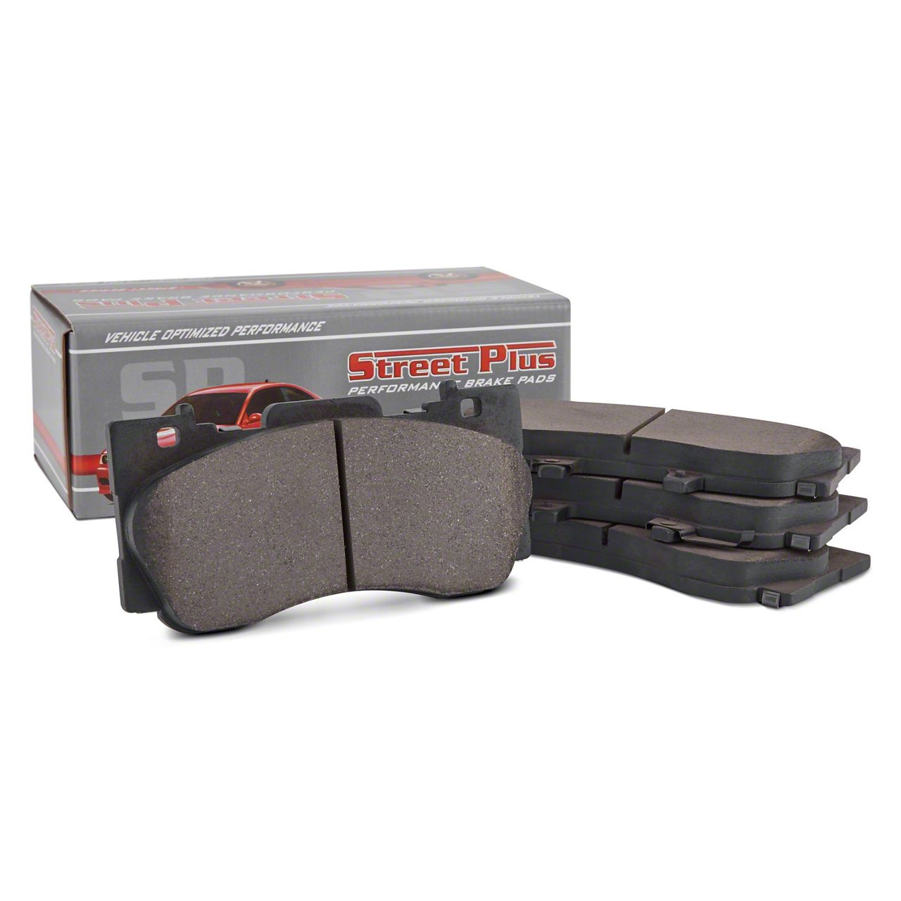 SP Performance Charger Street Plus SemiMetallic Brake Pads; Front Pair