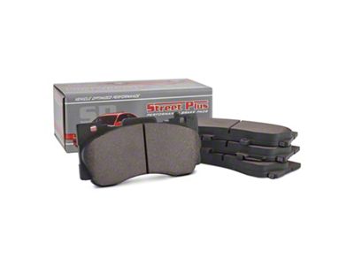 SP Performance Street Plus Semi-Metallic Brake Pads; Front Pair (15-18 Charger SRT Hellcat; 15-18 6.4L HEMI Charger w/ 6-Piston Front Calipers)