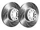 SP Performance Cross-Drilled and Slotted Rotors with Gray ZRC Coating; Front Pair (1979 5.0L Mustang; 82-83 Mustang; 84-86 5.0L Mustang; 87-93 2.3L Mustang)