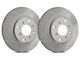 SP Performance Peak Series Slotted Rotors with Gray ZRC Coating; Front Pair (94-04 Mustang GT, V6)