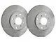 SP Performance Peak Series Slotted Rotors with Gray ZRC Coating; Front Pair (15-23 Mustang GT w/ Performance Pack)